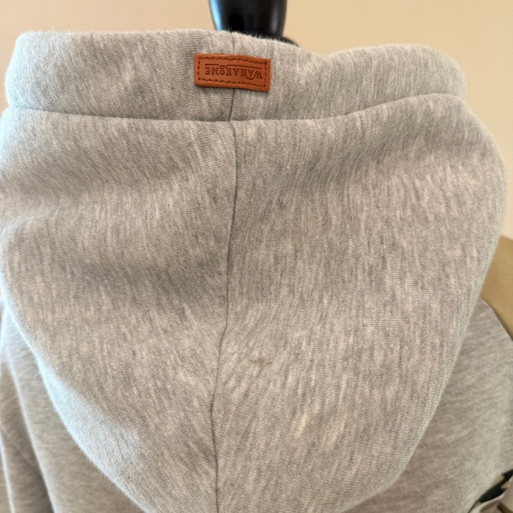 Wanakome Women's Camo/Gray Thick Hoodie Size S - Picture 5 of 8